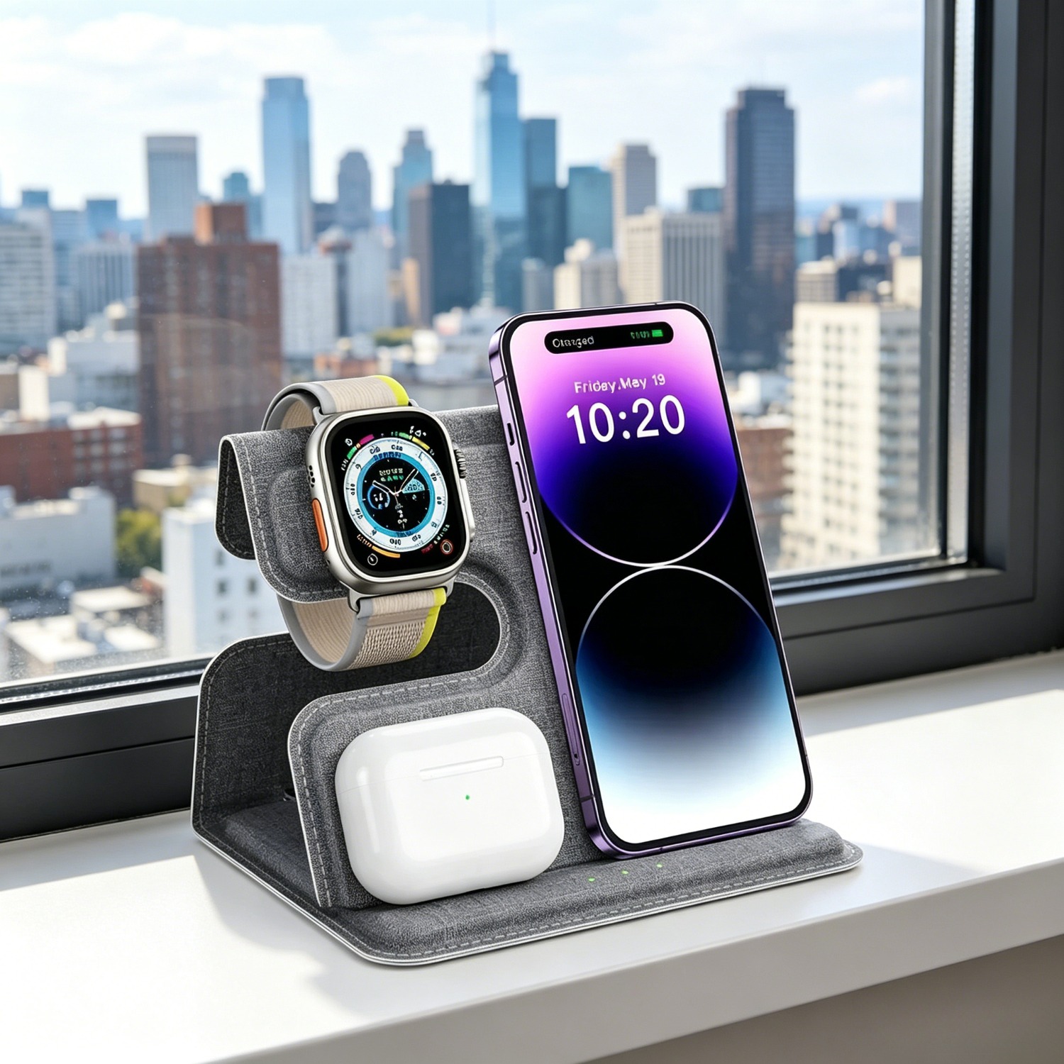 Watch 7 Smartwatch Iphone - Desktop 3 in 1 Wireless Charger
