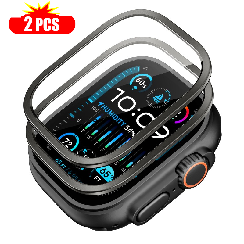 Smartwatch Watches Gift For Women - 2pcs Tempered Glass for Apple Watch