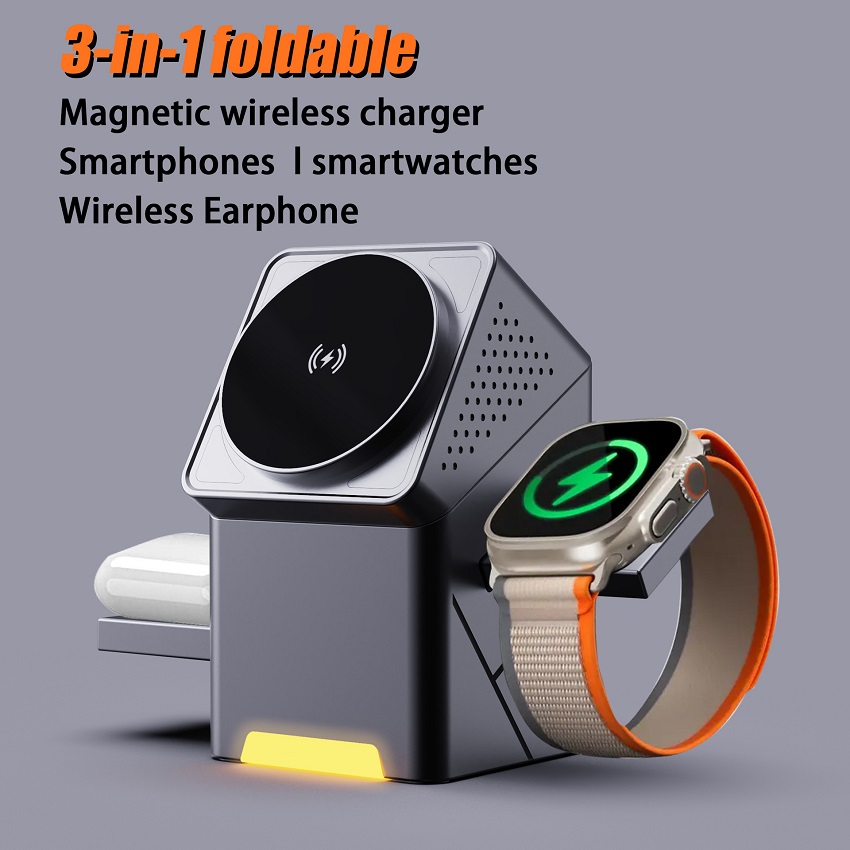 Smartwatch Watches For Iphone - 3 in 1 Magnetic Wireless Charger