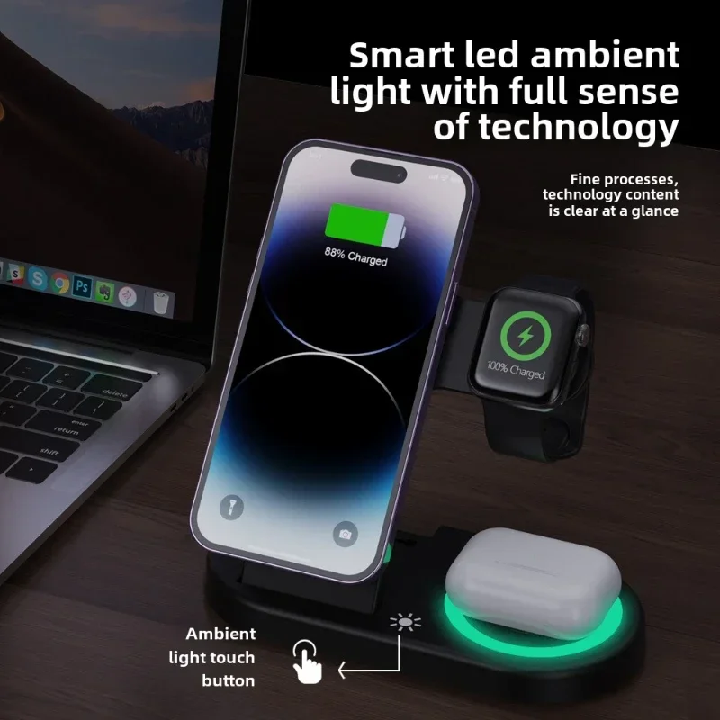 15W Fast Wireless Charger Stan - Watch 7 Smartwatch Iphone recension och pris