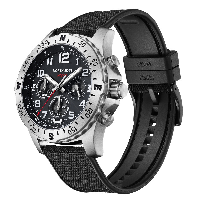 NORTH EDGE Men Watch Solar Pow - Smartwatch Premium Watches For Men recension och pris