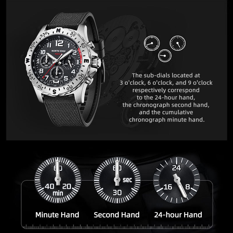 NORTH EDGE Men Watch Solar Pow - Smartwatch Premium Watches For Men recension och pris