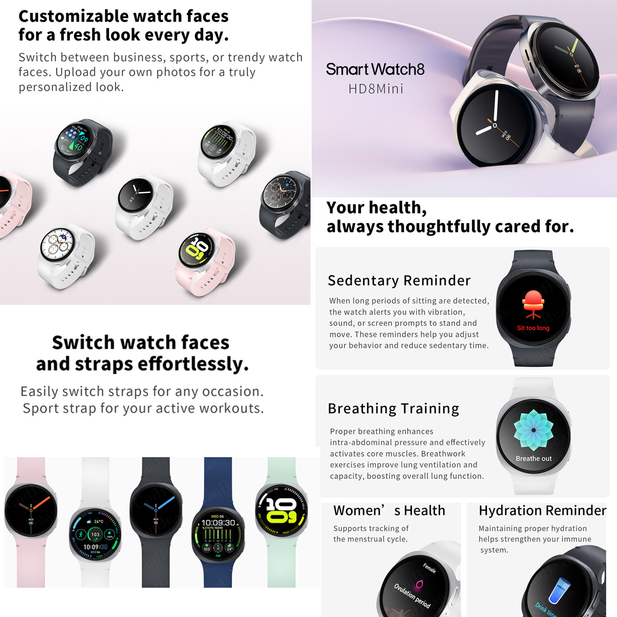 2026 New Watches 8 Mini GPS Tr - Smartwatch Watches Girls recension och pris