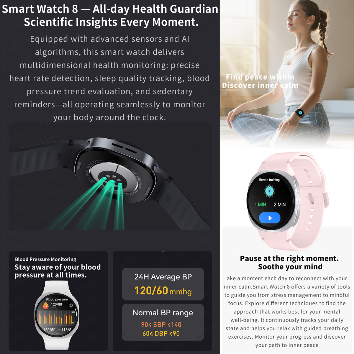 2026 New Watches 8 Mini GPS Tr - Smartwatch Watches Girls recension och pris