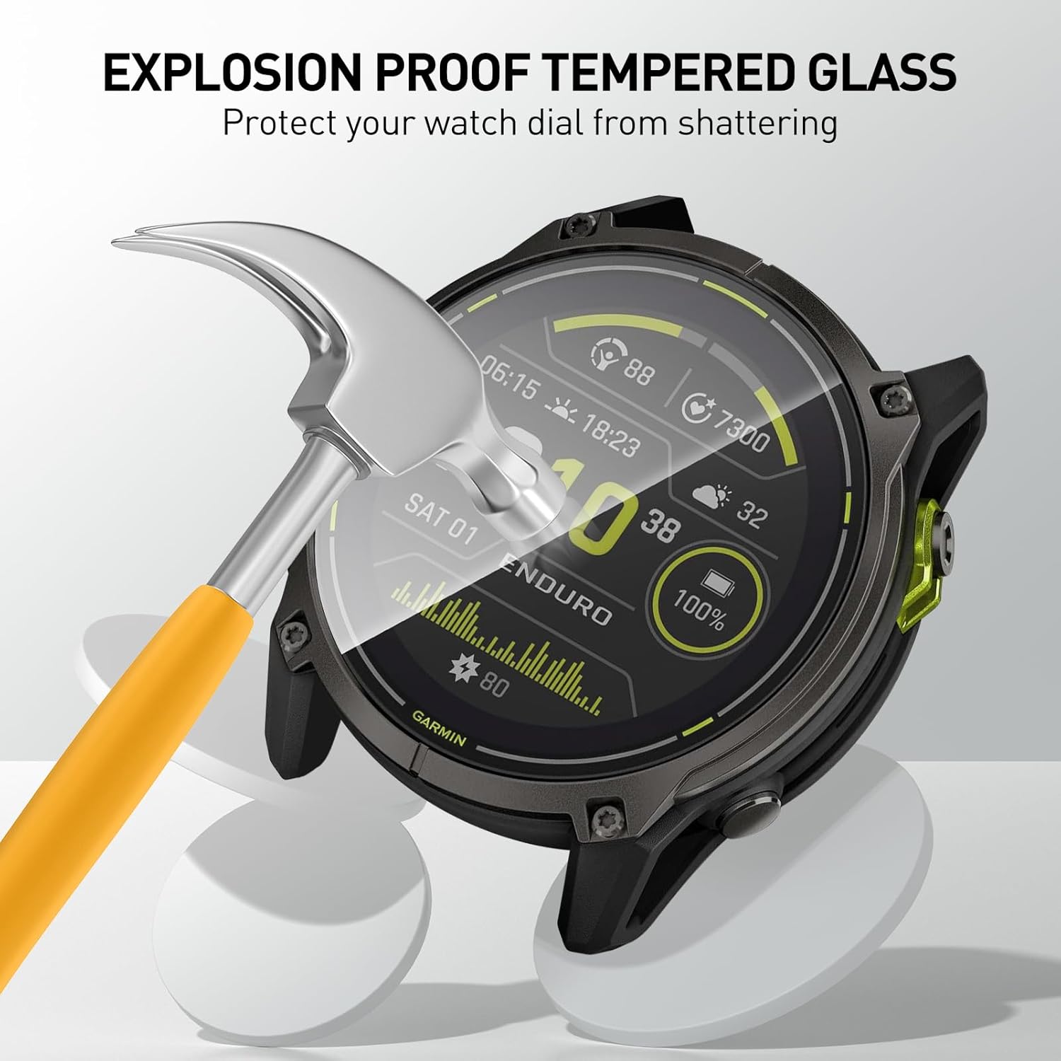 Tempered Glass Films For Garmi - Smart Watch Screen Protector recension och pris