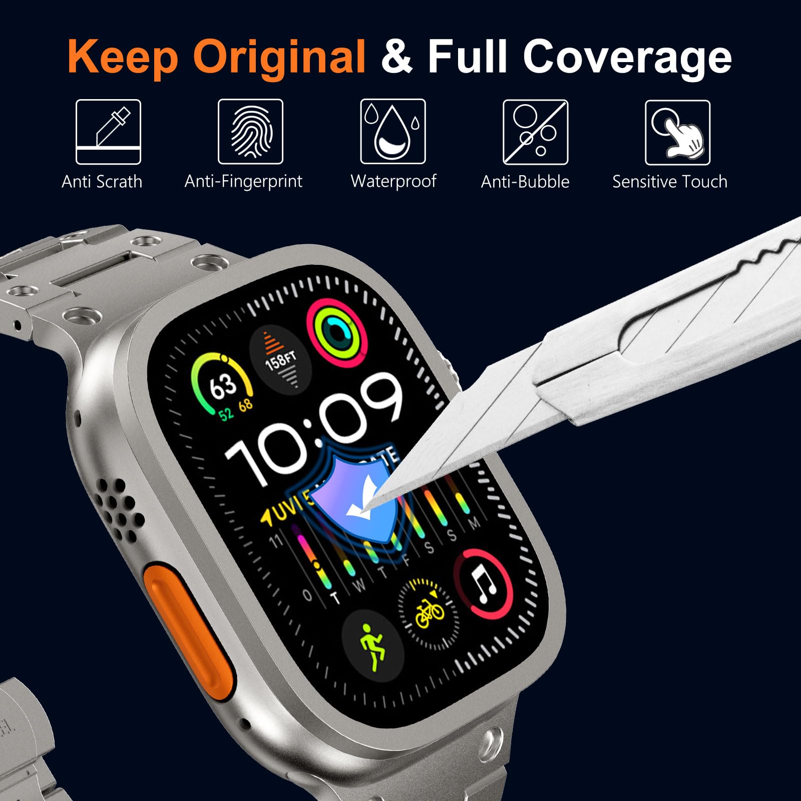 Tempered Glass for Apple Watch - Smartwatch Watches Gift For Women recension och pris