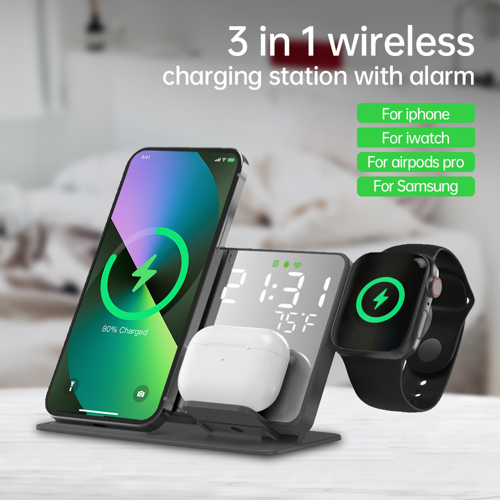 3 in 1 Wireless Charger For iP - Watch 7 Smartwatch Iphone recension och pris