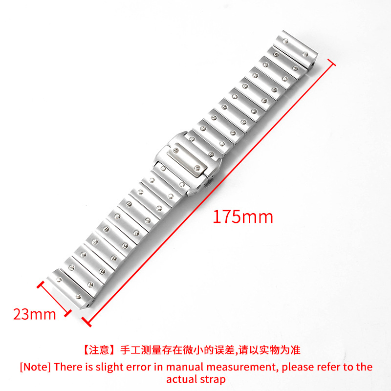 Stainless Steel Watch Strap Me - Cartier Watch Santos recension och pris