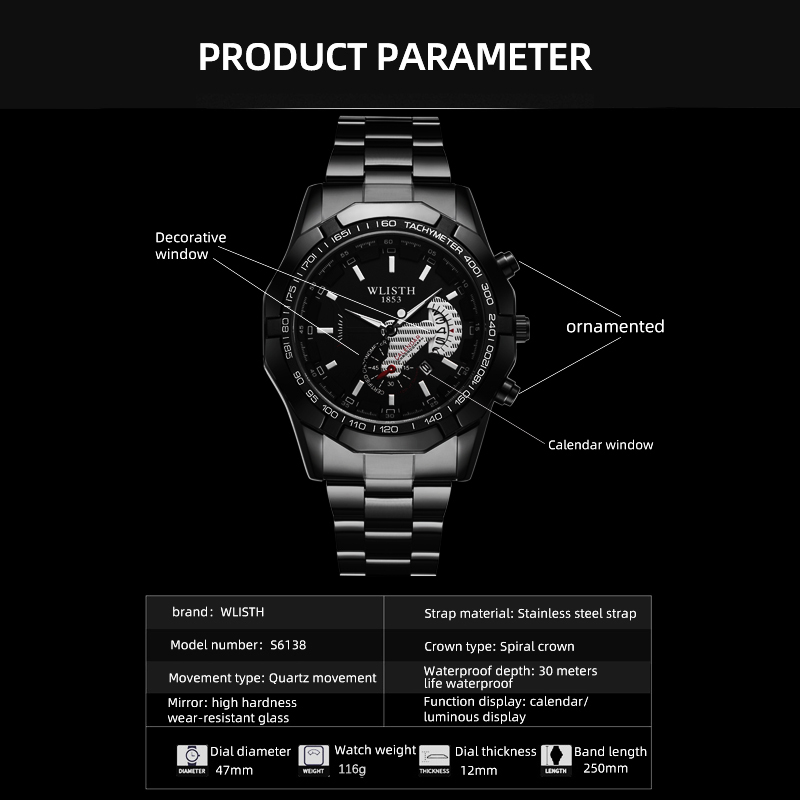 Luxury Brand Man Watch Waterpr - Smartwatch Watches Brands For Men recension och pris