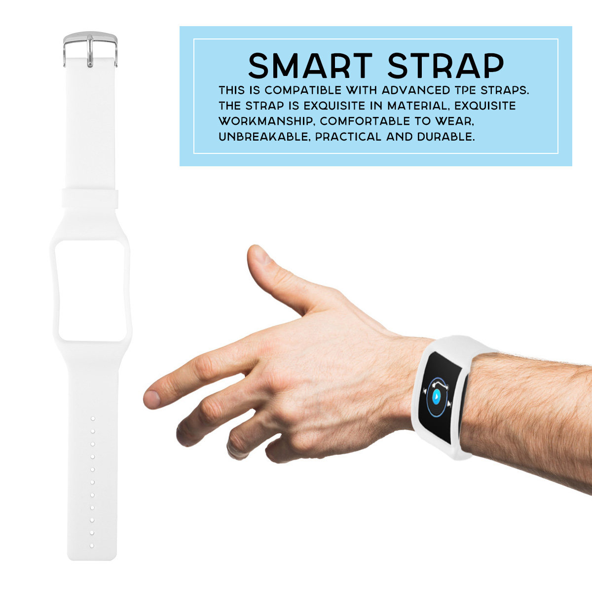 Tpe Smart Watch Band for S R75 - Smartwatch Premium Watches For Men recension och pris