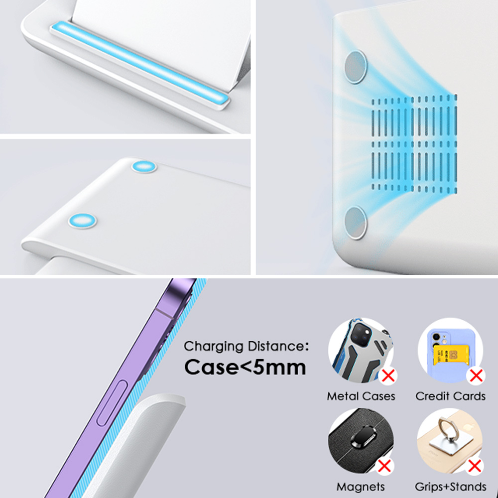 LED 3 in 1 Wireless Charger St - Watch 7 Smartwatch Iphone recension och pris