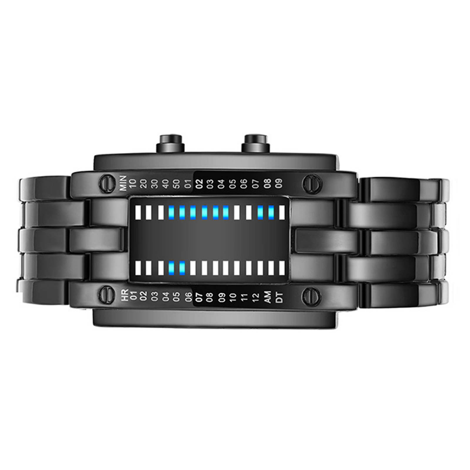 Premium Binary Matrix Blue LED - Smartwatch Premium Watches For Men recension och pris