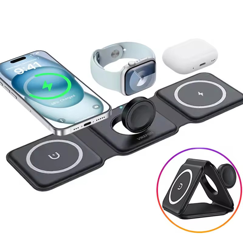 3-in-1 Magnetic Folding Wirele - Smartwatch Watches For Iphone recension och pris