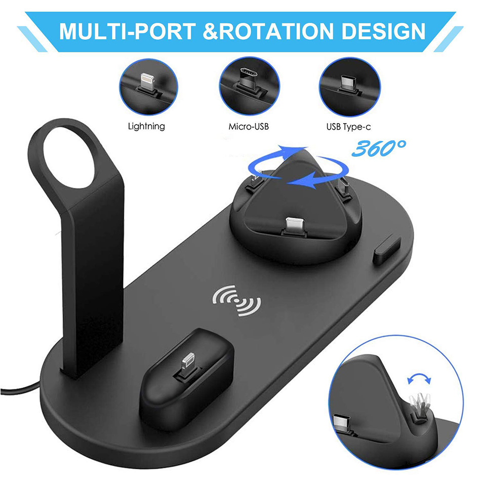 7 in 1 Wireless Charger Stand  - Watch 7 Smartwatch Iphone recension och pris