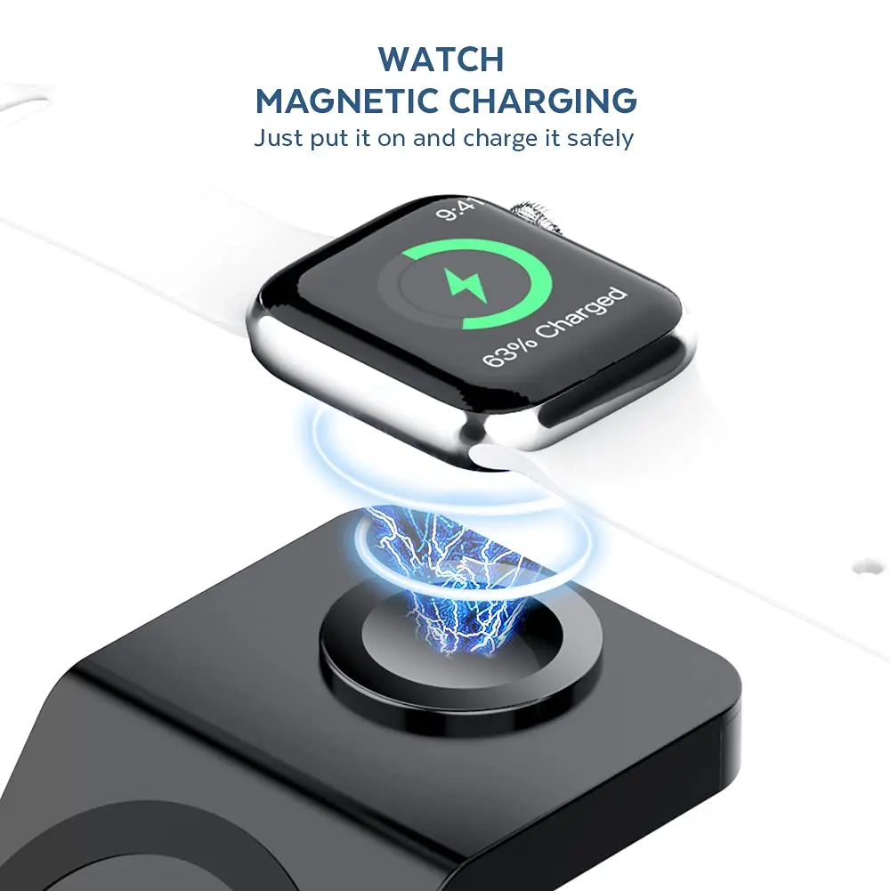 3 In 1 Wireless Charger Stand  - Smartwatch Watches For Iphone recension och pris