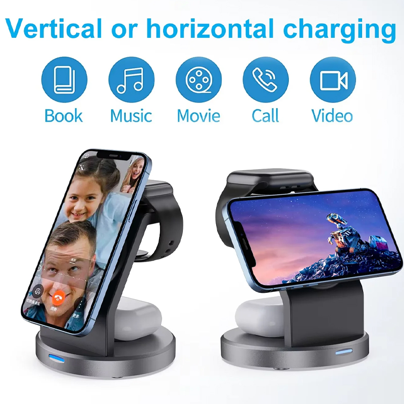 3 In 1 Wireless Charger Stand  - Smartwatch Watches For Iphone recension och pris