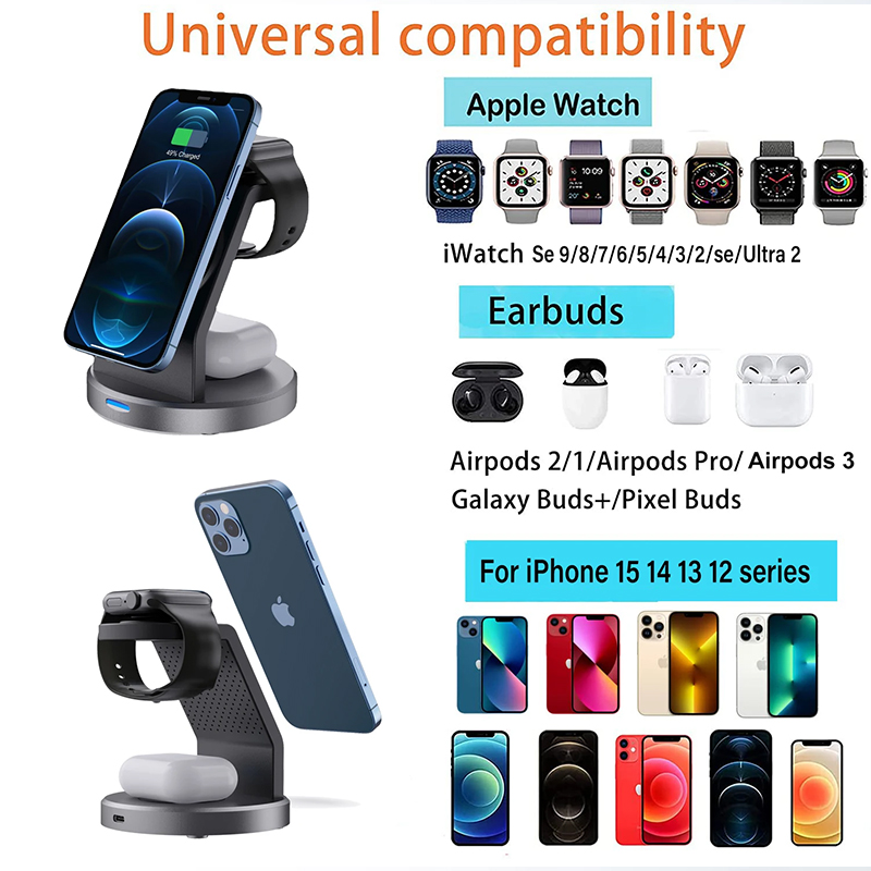 3 In 1 Wireless Charger Stand  - Smartwatch Watches For Iphone recension och pris