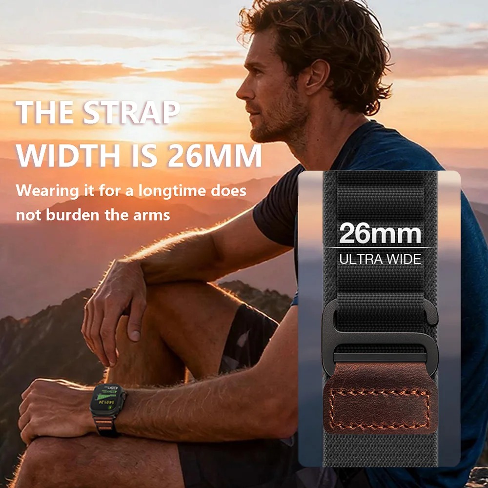 QuickFit 22mm 26mm Nylon Strap - Tag Watches Smartwatch recension och pris