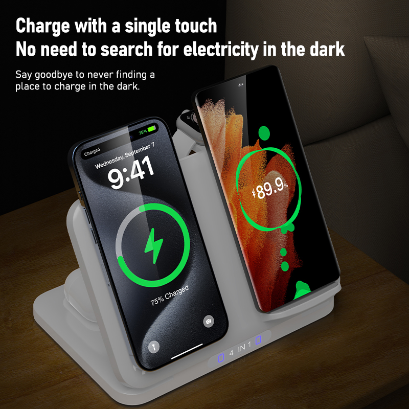 4 in 1 Dual Phone Wireless Cha - Smartwatch Watches For Iphone recension och pris