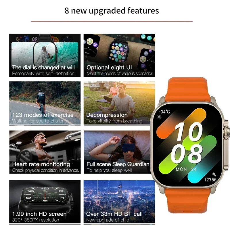 New Series 9 Watch PK HK8 PRO  - Smartwatch Watches Girls recension och pris
