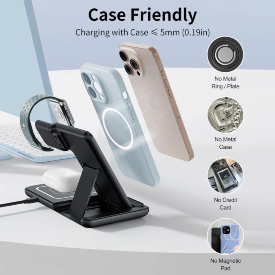 Night LED Light 3 In 1 Wireles - Smartwatch Watches For Iphone recension och pris