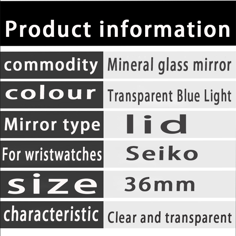 Pot Shape lenses 36mm Dial For - Seiko Watch Presage recension och pris