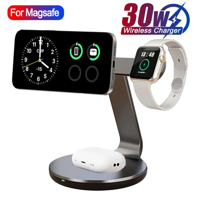30W 3 In 1 Fast Charging Stati - Watch 7 Smartwatch Iphone recension och pris