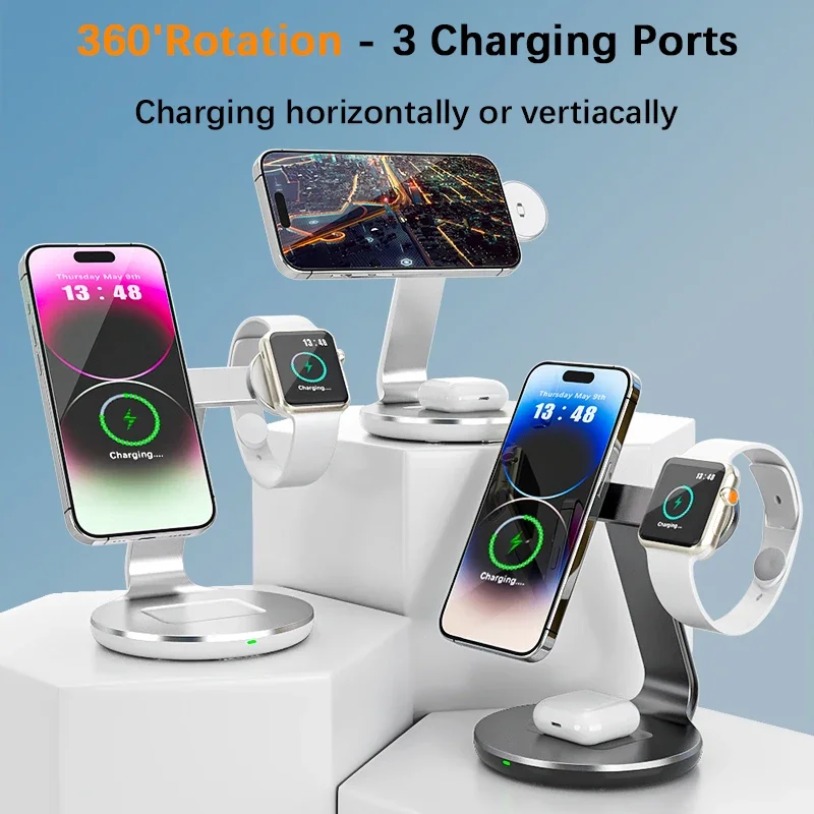 30W 3 In 1 Fast Charging Stati - Watch 7 Smartwatch Iphone recension och pris