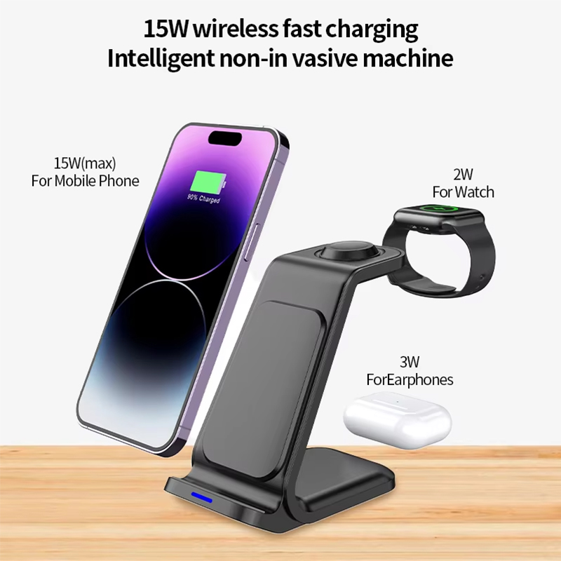 15W 3 in 1 Wireless Charger St - Watch 7 Smartwatch Iphone recension och pris