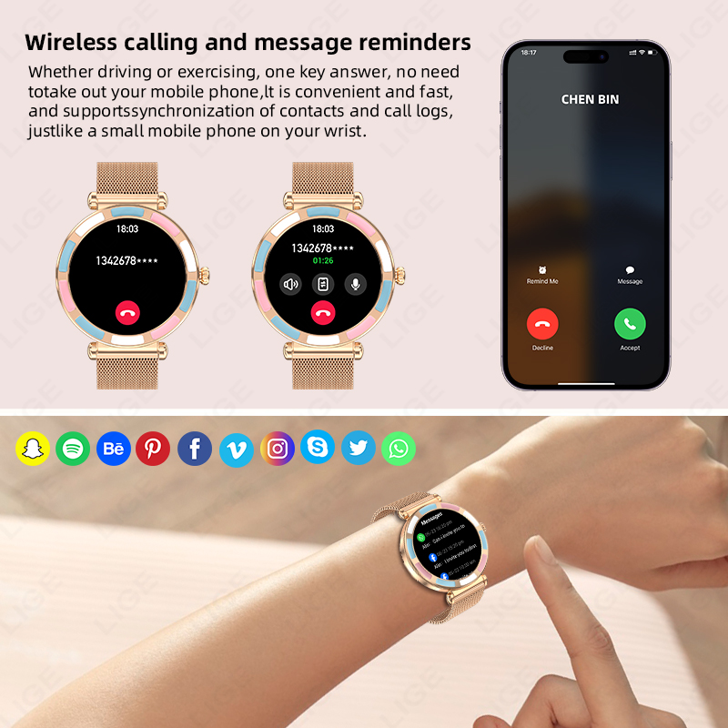 2026 LIGE Luxury Smart Watch F - Smartwatch Luxury Watches For Women recension och pris