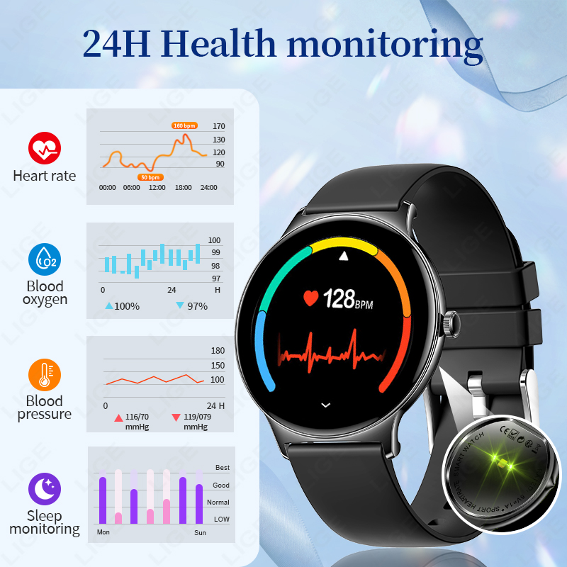LIGE Ultra Thin Fashion Smart  - Smartwatch Watches Gift For Women recension och pris