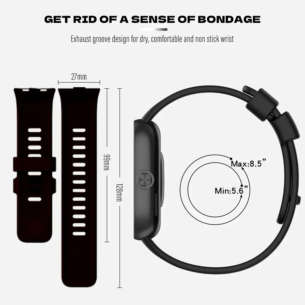 Watchband + Case For Xiaomi Re - Watch Redmi recension och pris